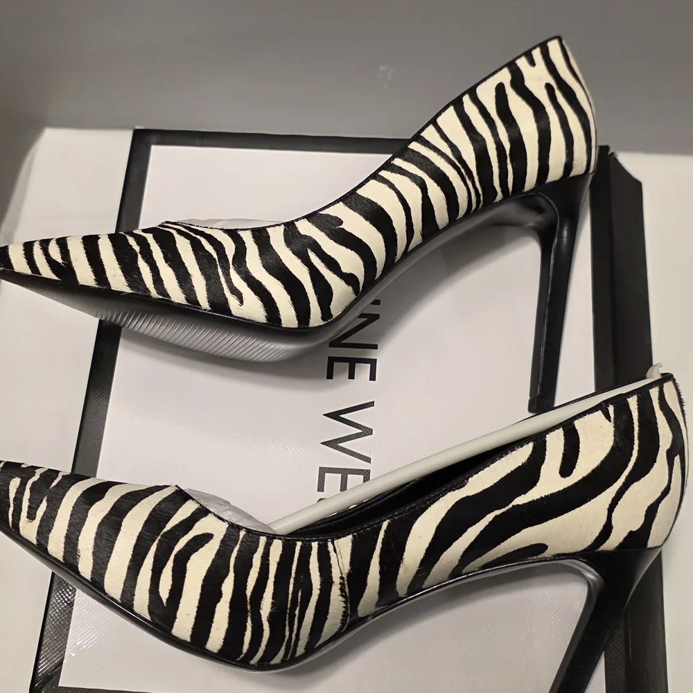 BRAND NEW Nine West Zebra Print Tatiana Pumps - Picture 6 of 7